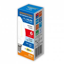 Лампа светодиодная Volpe OPTIMA DIM E14 6Вт 4000K UL-00009246