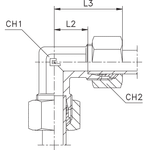 Соединение P90 DS14 22х1.5 (в сборе)