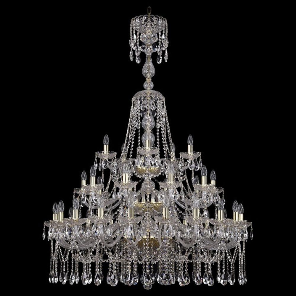 Подвесная люстра Bohemia Ivele Crystal 1413 1413/20+10+5/400/XL-158/3d/G