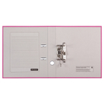 Папка-регистратор OfficeSpace, 50мм, бумвинил, с карманом на корешке, розовая