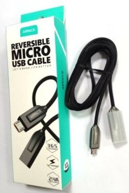 Кабель APPACS AP03194m, microUSB, 5V/2.4A, 1 метр