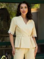 Костюм Золотая эпоха (нежно-желтый) К15994-5М LT Collection