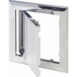 Лючок вентиляционный пластик, 150х200 мм, хром, Event, AD1520