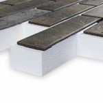 Клинкерная термопанель ППС Керамин Орегон 1 Серый 1020х455 мм