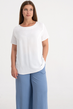 Блузка женская 4132ВП, белый #30Б094132ВП