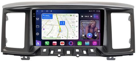 Магнитола для Nissan Pathfinder R52 2014-2017 (поддержка Bose и 360, рамка тип 2) - FarCar GX9-9678F2 монитор 9.5" 2K QLED на Android 14, TS20, 6+128Гб, CarPlay, 4G SIM-слот