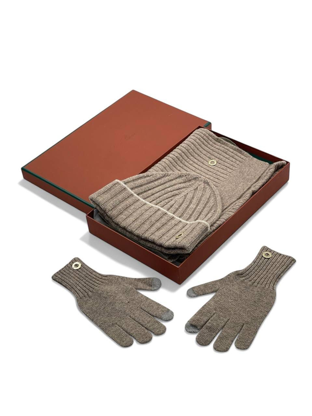 Комплект Loro Piana (шапка + перчатки + шарф)