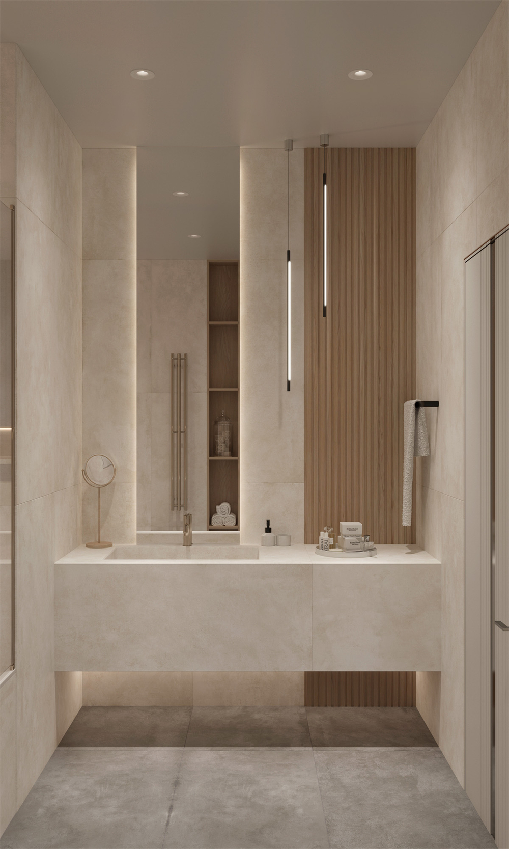 Керамогранит, Arcadia Ceramica, CEMENTUM BIANCO, 1200x600 мм, матовая