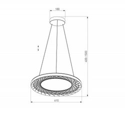 Подвесной светильник Eurosvet Parafe 40024/1 LED серый