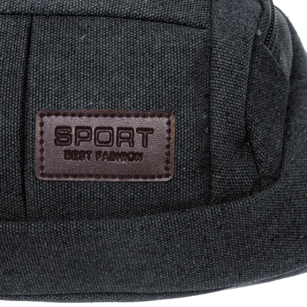 Сумка на пояс «Sport leader - Street Fashion», 4 кармана, цвет черный, 35*16*6см