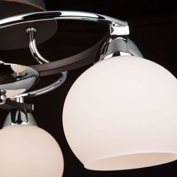 9654/3 / потолочный светильник /   хром/венге