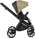 Детская коляска Tutis Mio 3 Plus Leather New 4 в 1 с автокреслом Beno Beige и базой 1622025 Olive