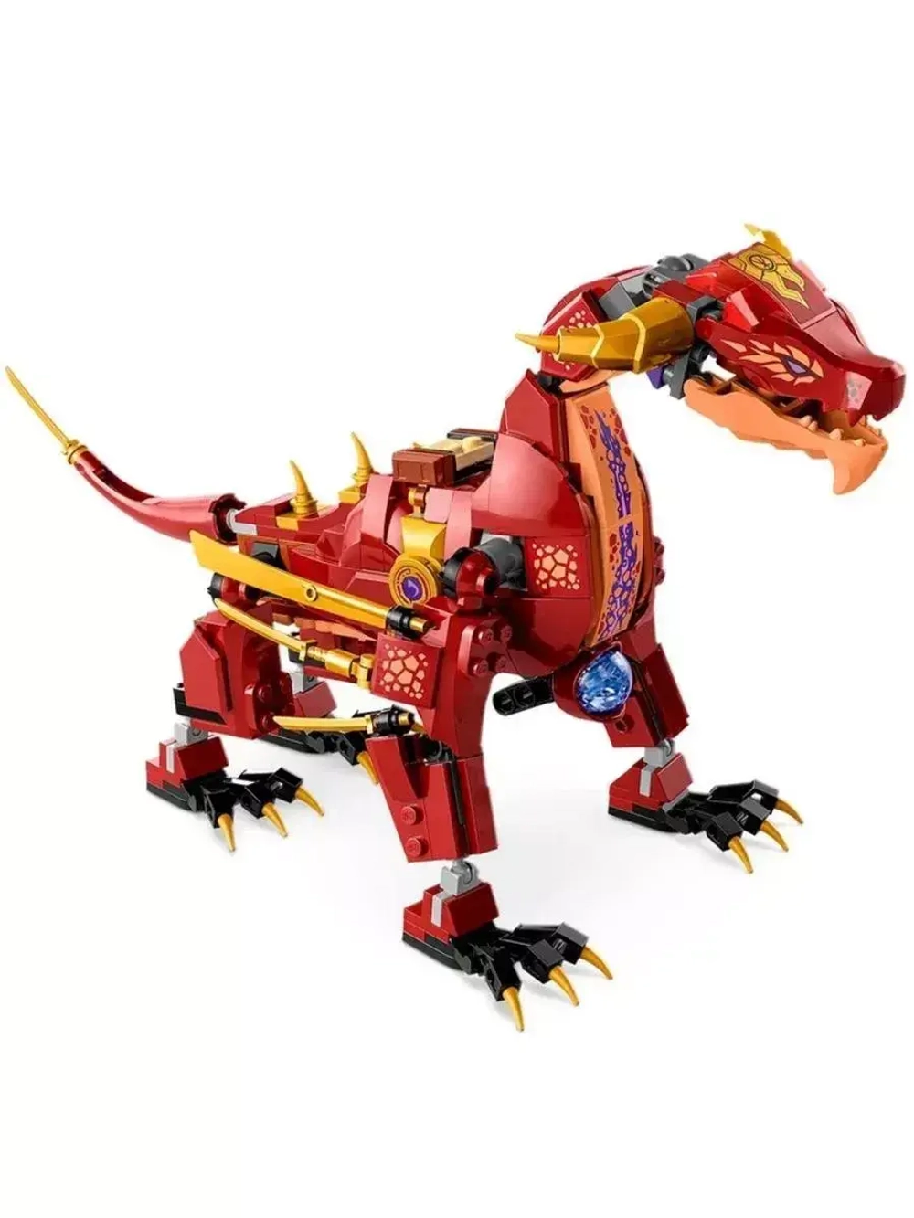 Конструктор Ниндзя Лавовый дракон трансформер 489 деталей