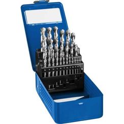 ЗУБР ПРОФ-А, 25 шт, (1-13 мм), сталь Р6М5, класс А, мет.бокс, набор сверл по металлу, Профессионал (29625-H25)