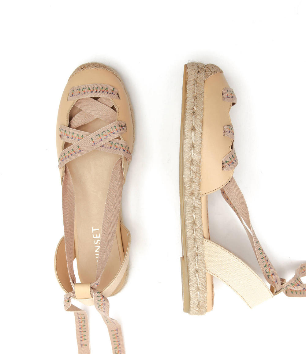 эспадрильи TWINSET - бежевый(221TCT100)