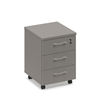 Тумба выкатная 3-ящичная с замком (топ ДСП) мокко премиум