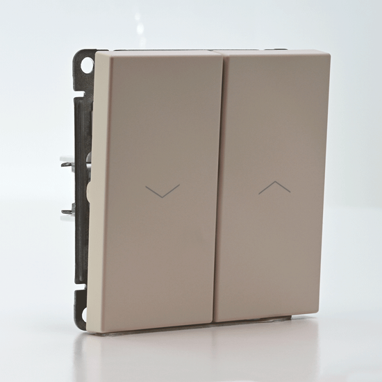 Выключатель для жалюзи 2-кл. ArtGallery 2х (сх. 4) 10А быстрозажим. клем. механизм песочн. SE GAL001219S