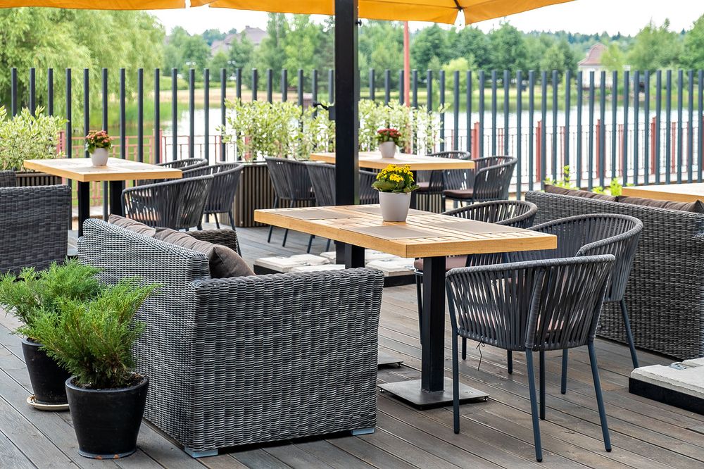 "Капучино" диван из искусственного ротанга двухместный, цвет графит