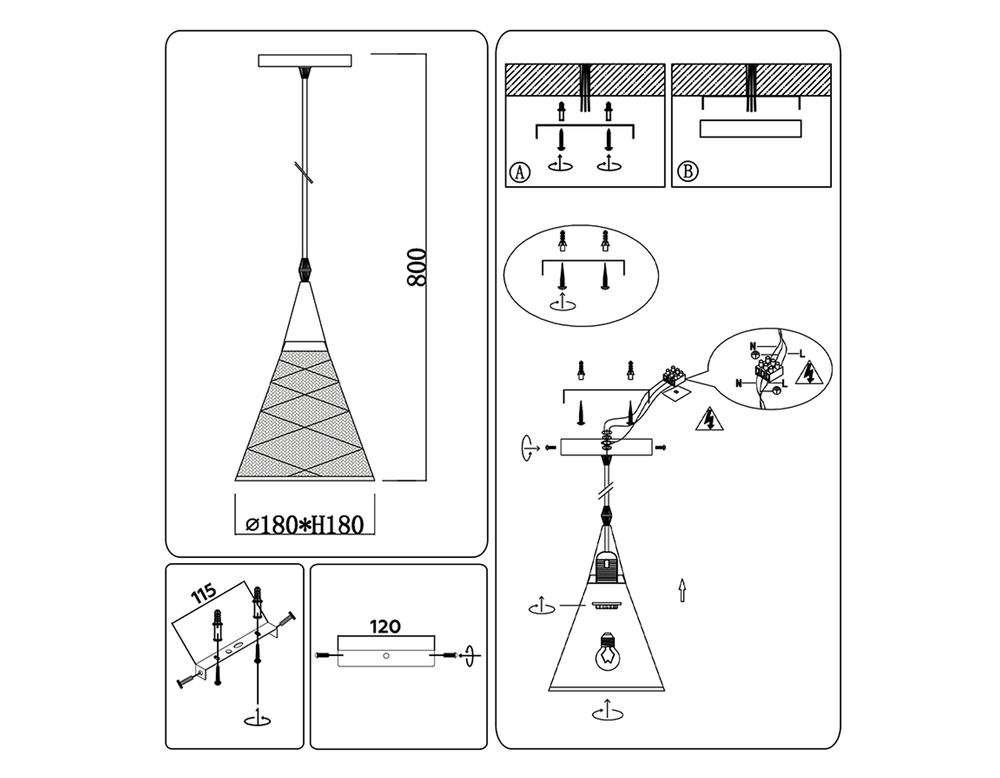 Ambrella Подвесной светильник Loft TR8431