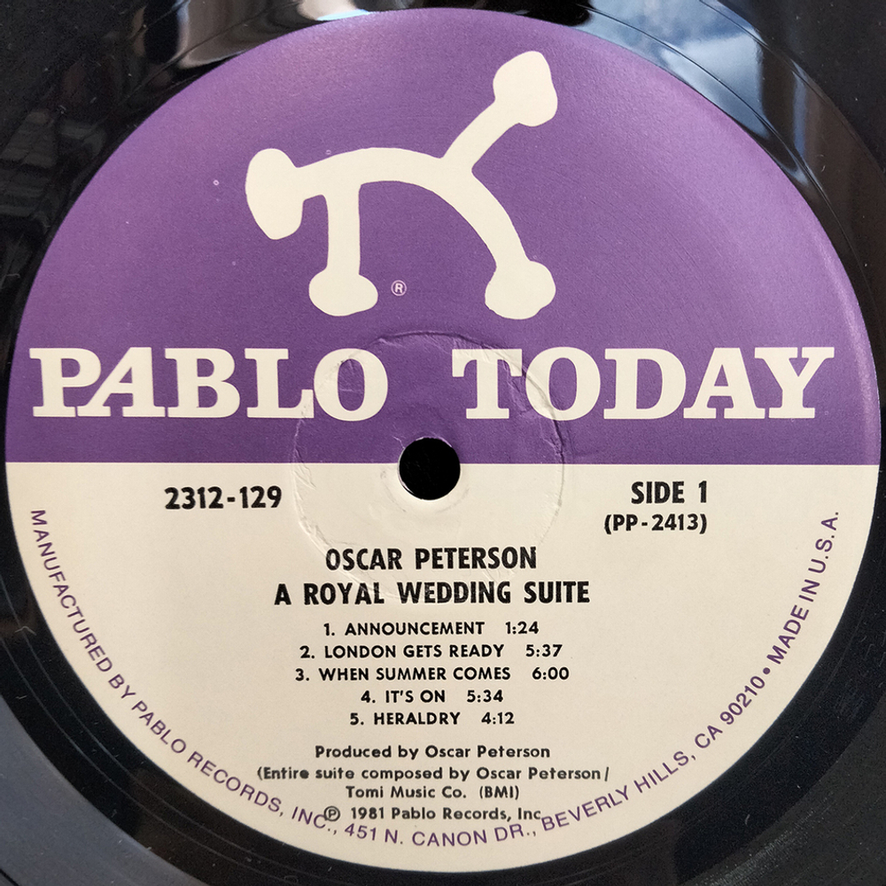 Oscar Peterson / A Royal Wedding Suite (LP)