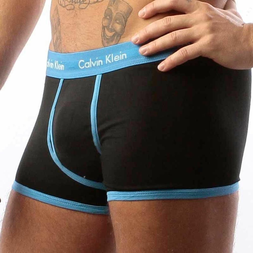 Мужские трусы хипсы Calvin Klein 365 Black Blue