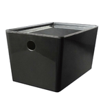 Контейнер VERSA M, 5,5 л. с крышкой, цвет прозрачный черный