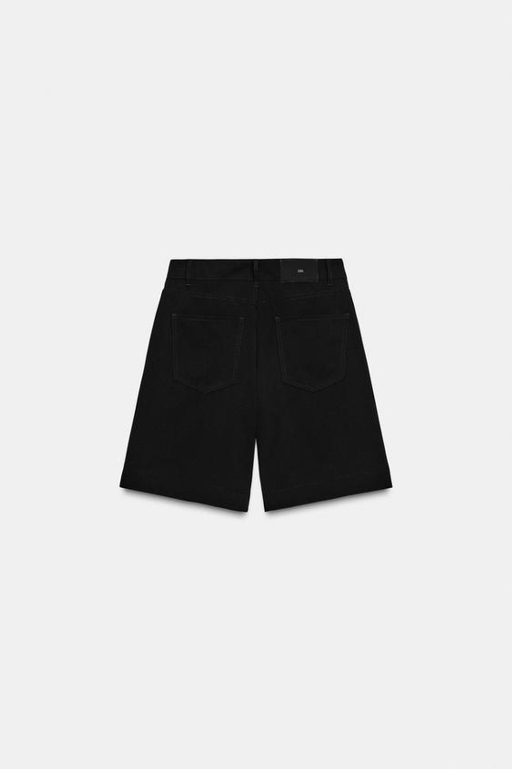 ZARА ДЛИННЫЕ БЕРМУДЫ КЛЕШ, ЧЕРНЫЙ