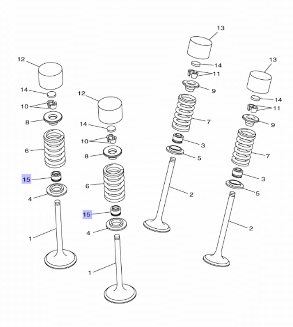 Колпачок маслосъемный 33M121190000