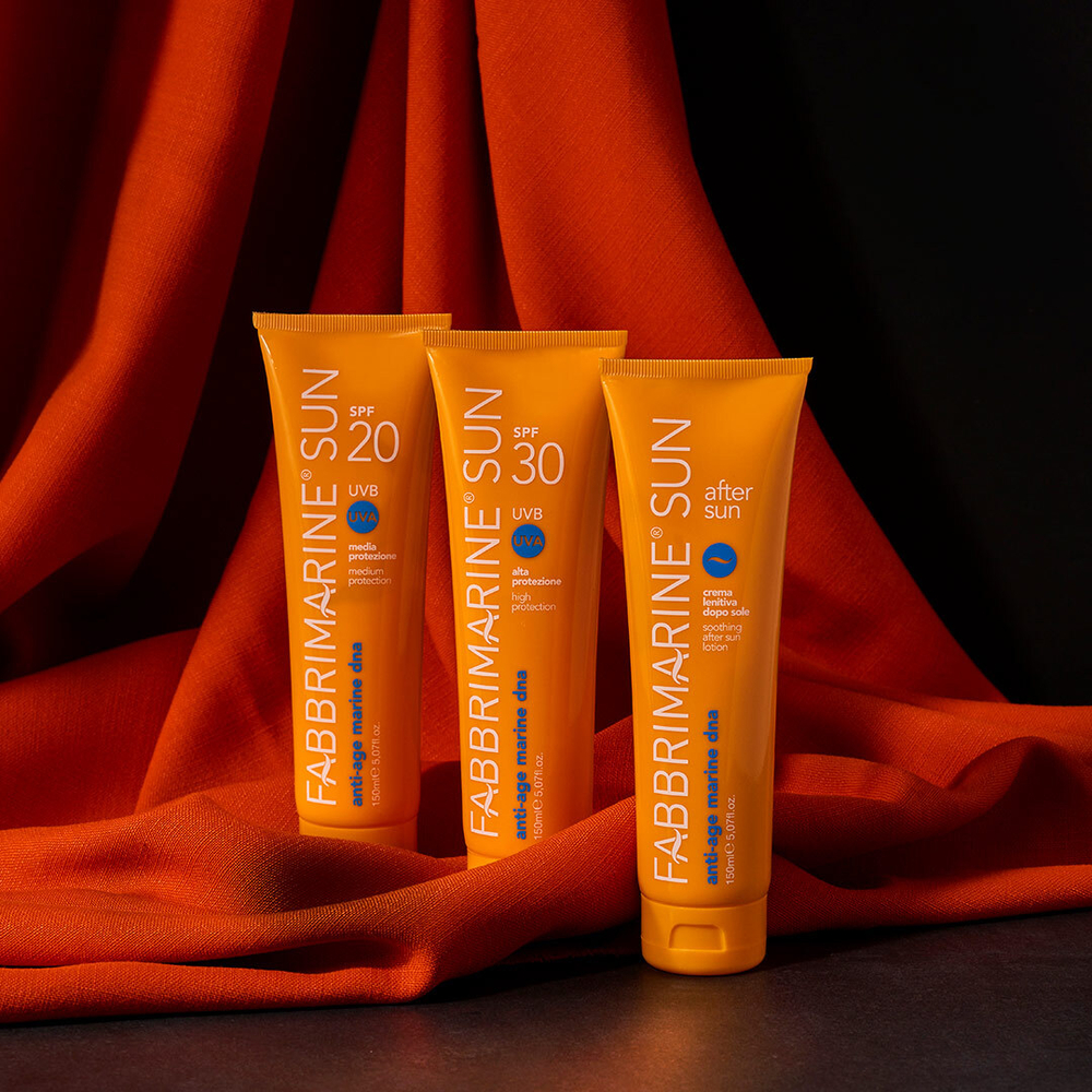 FABBRIMARINE Крем  после загара с ДНК морских водорослей After sun, Crema lenitive dopo sole  Soothing after sun lotion 150 мл