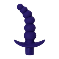Фиолетовый силиконовый анальный вибратор 13,5см ToyFa ToDo Dandy 358004