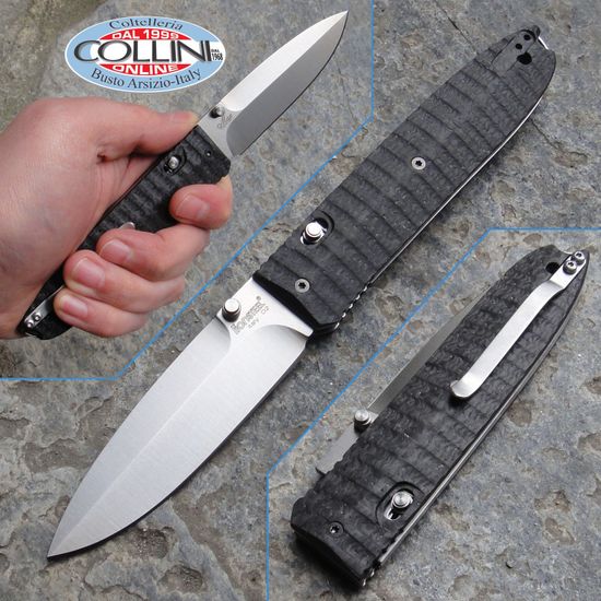 Складной нож Lion Steel "Daghetta" L/8700 CF c клинком из стали D2, рукоять карбон / G10 laminate