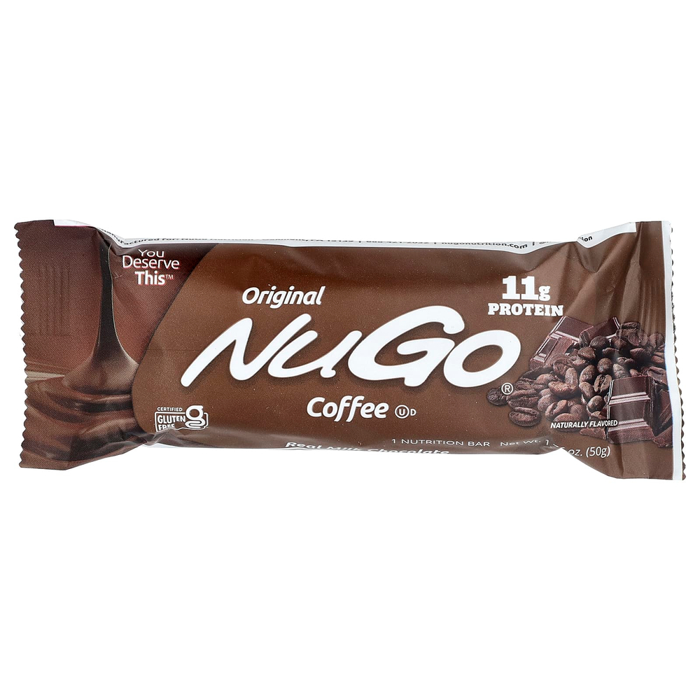 NuGo Nutrition, протеиновые батончики, кофе, 15 батончиков по 50 г (1,76 унции)
