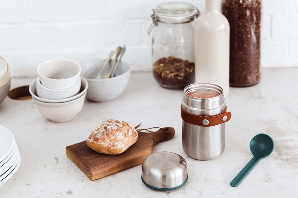 Термос black+blum, food flask, 400 мл, бирюзовый