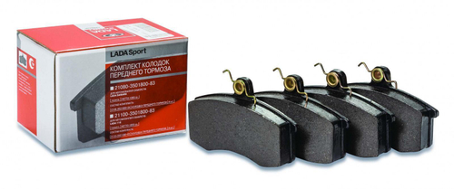 Колодки тормозные передние для ВАЗ 2109, 2110, 2114, Калина, Приора, Гранта АвтоВаз sport