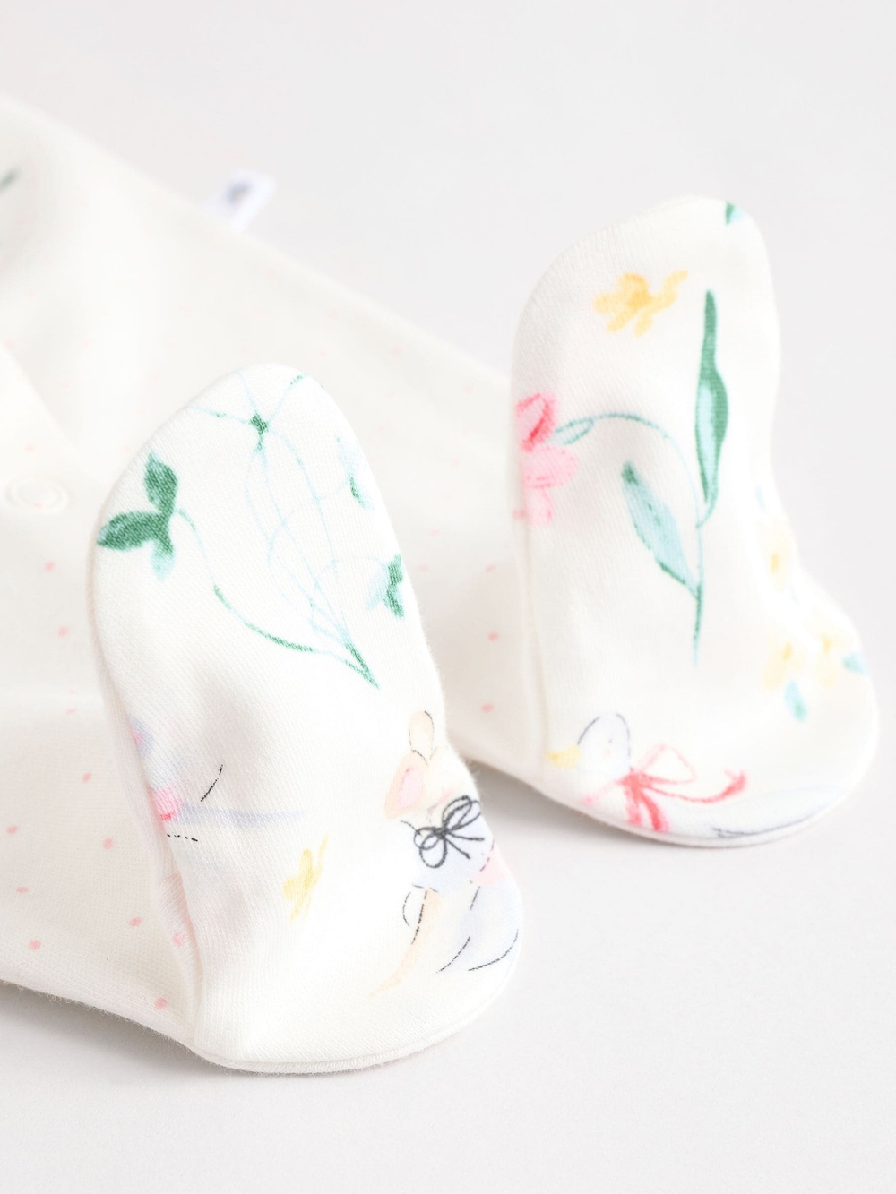 Комбинезон / Cлип для малышей Next E18-356, 3 шт., Розовый, Молочный