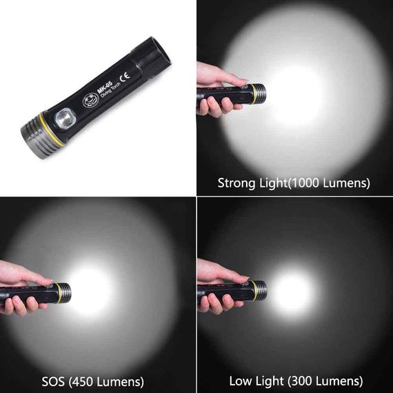 Фонарь для дайвинга Sea Frogs MK-05 1000 люмен