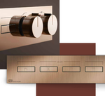 Термостат Gessi HI-FI, до 4-х функций одновременно, встраиваемый, цвет Copper PVD