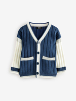 Кардиган для мальчика Next E27-748, Темно-синий, Белый