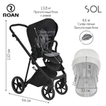 Детская коляска Roan Sol 2 в 1 RSL/1016 True Black