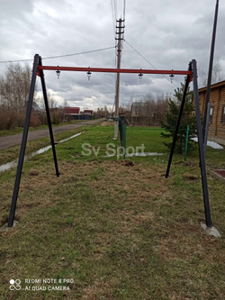 Монтаж уличных качелей Sv Sport