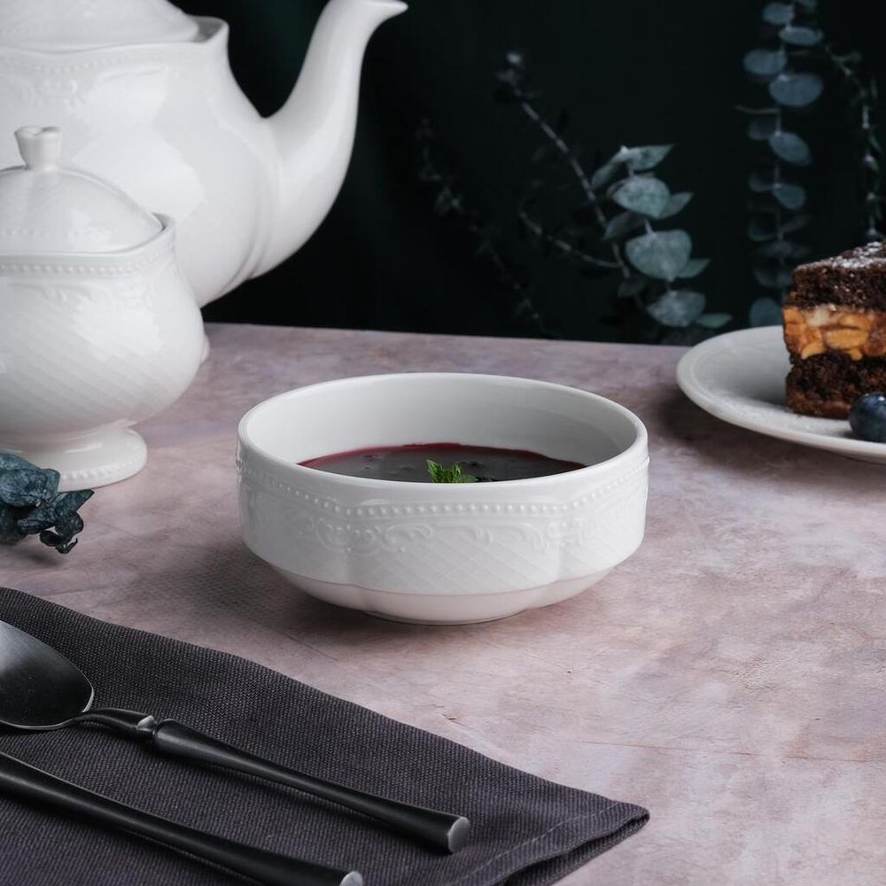 Салатник соусник 200 мл d 10,5 см h4,5 см круглый фарфор Aristocrat Stackable Noble [6]