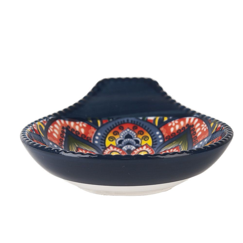 Оливница с ручкой " " (синий) 12х10х3см (min12) (транспортная упаковка)