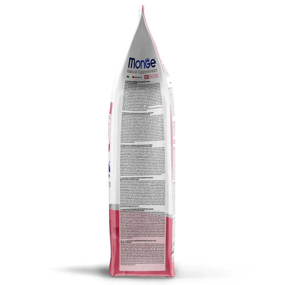 Сухой корм Monge Cat Speciality Line Monoprotein Sterilised для стерилизованных кошек, из говядины