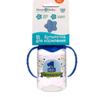 Бутылочка для кормления "Моя 1 бутылочка"150 мл цилиндр, с ручками, цвет синий 2969890