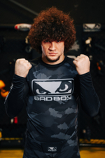 Рашгард Bad Boy Fighter черный/серый камуфляж