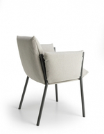 Кресло металлическое c подушками Scab Design Brezza, антрацит, серый