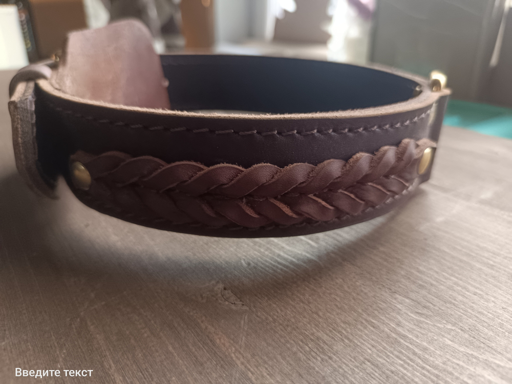 ДВУХСЛОЙНЫЙ КОЖАНЫЙ ОШЕЙНИК С ПЛЕТЕНИЕМ «BRAIDED CLASSIC»