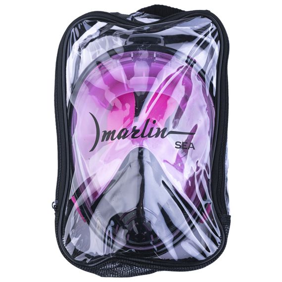 Полнолицевая маска Marlin Sea черный/розовый