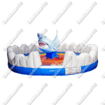 Надувной аттракцион Родео, акула+батут, "Акула 3", 5*5*3 м