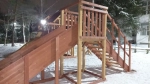Зимняя деревянная горка Савушка "Зима - 2" скат 3 м